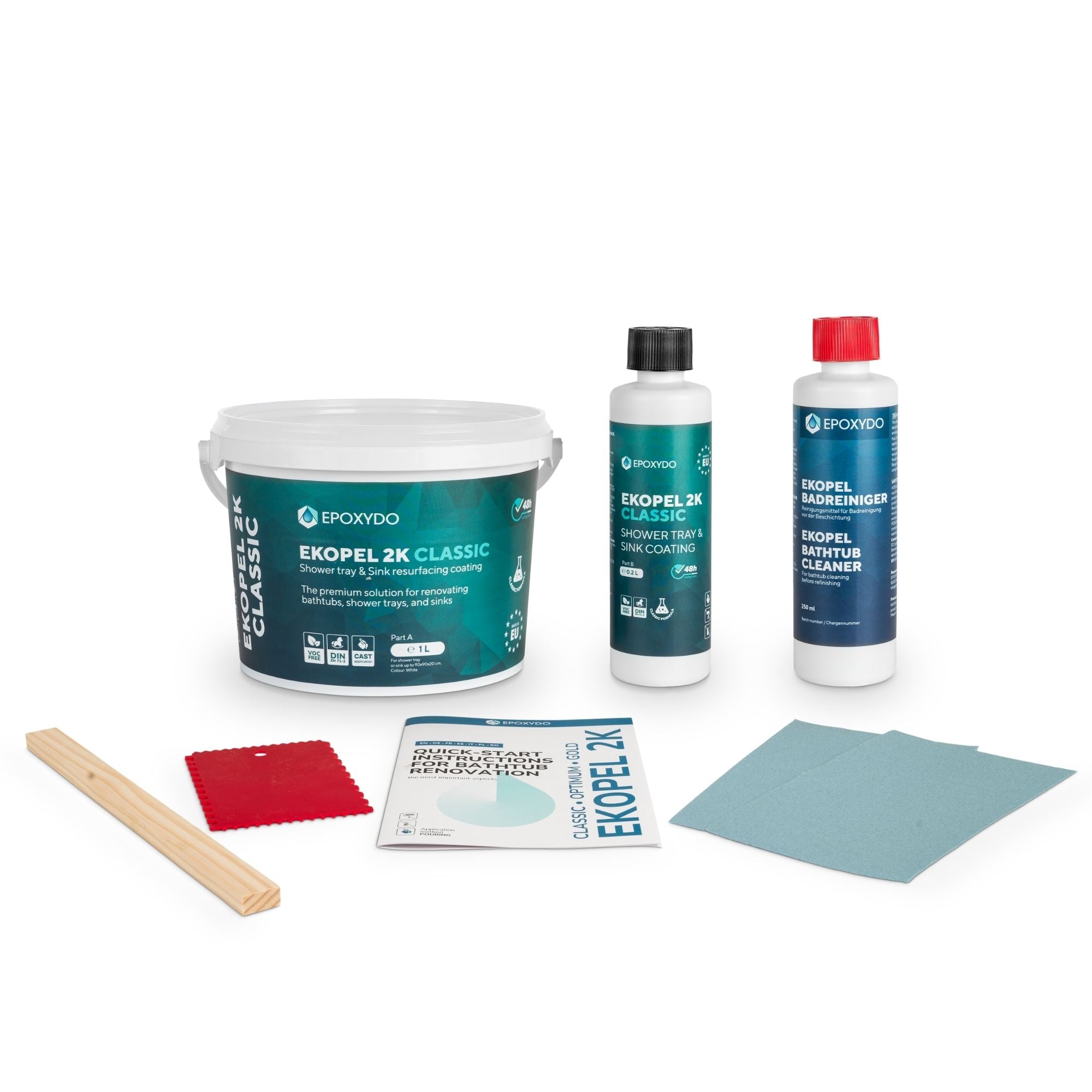 EKOPEL 2K-CLASSIC Shower tray coating. Curing time 48h. 