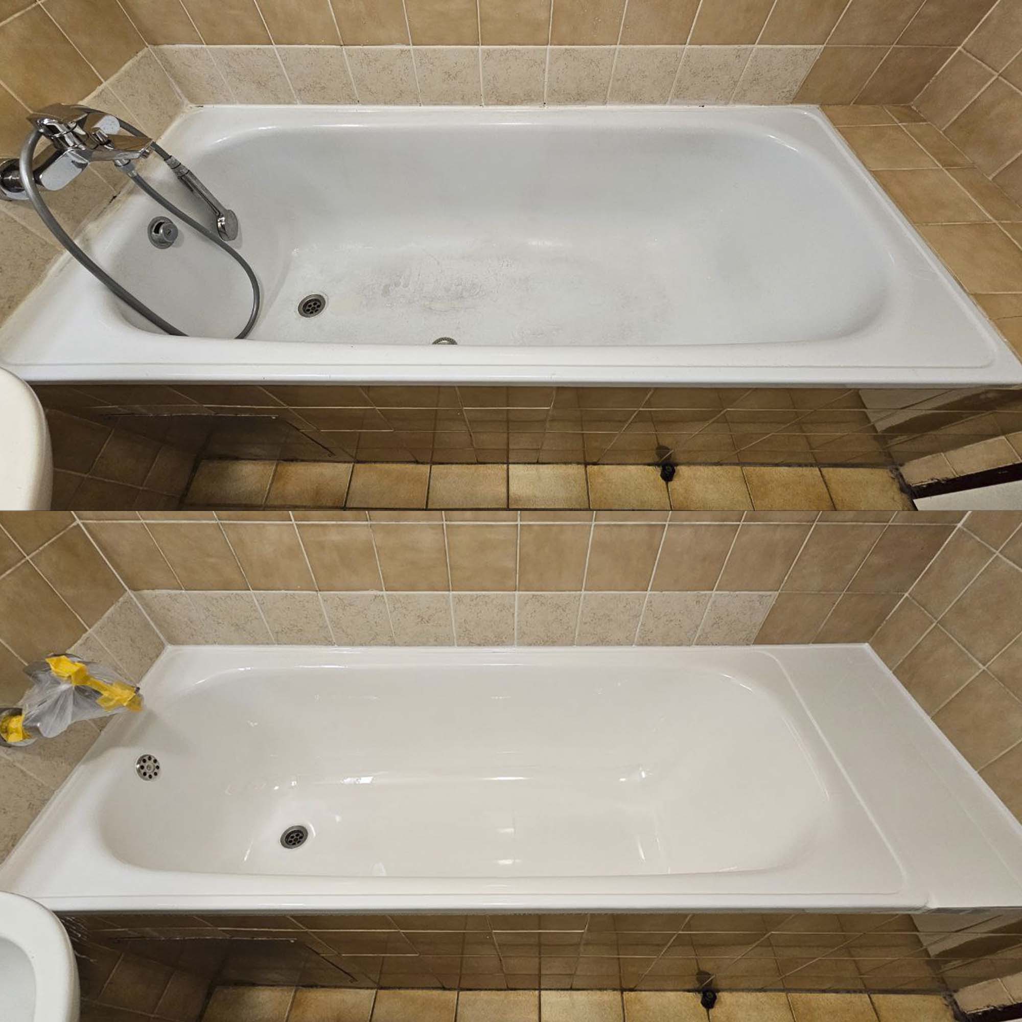 EKOPEL Badewannenlack Vorher - Nachher – Perfekte Renovierung & Erneuerung